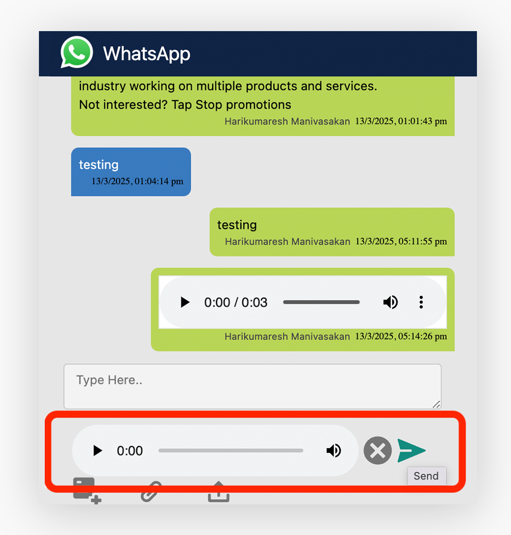 WhatsApp hiring solution